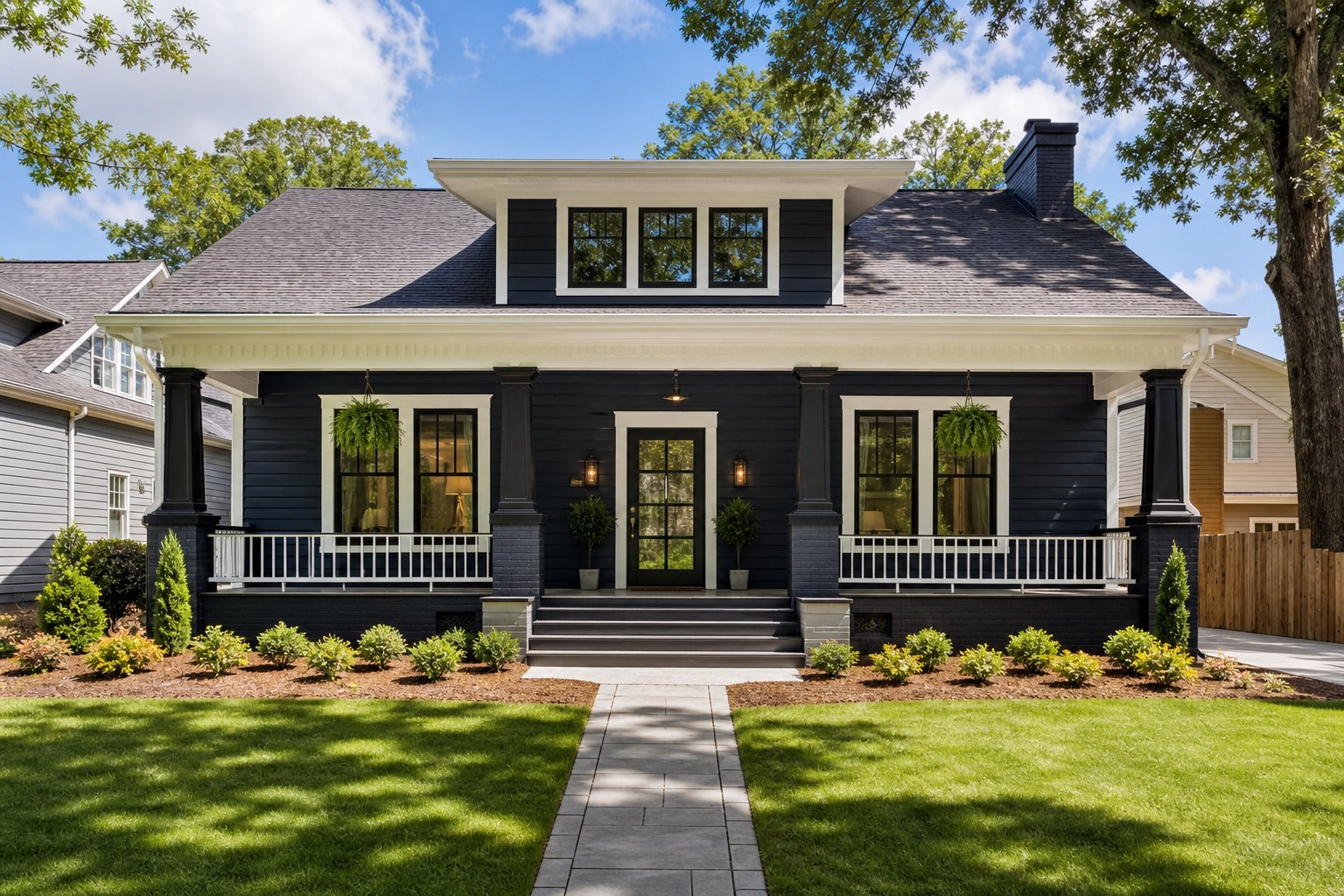 Craftsman Bungalow Restoration after renovation by She Flips Real Estate Investments