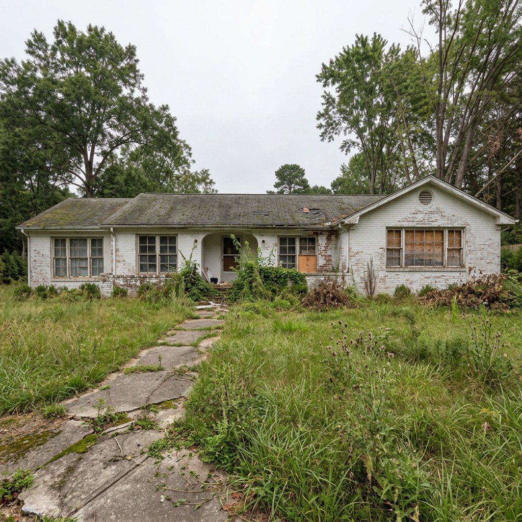 Mid-Century Ranch Reimagined before renovation